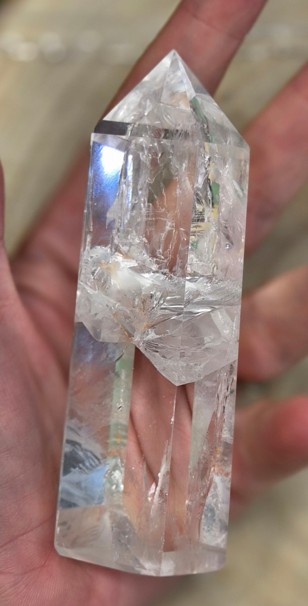 Punta de Cuarzo Transparente — Pieza de Altar (copia)