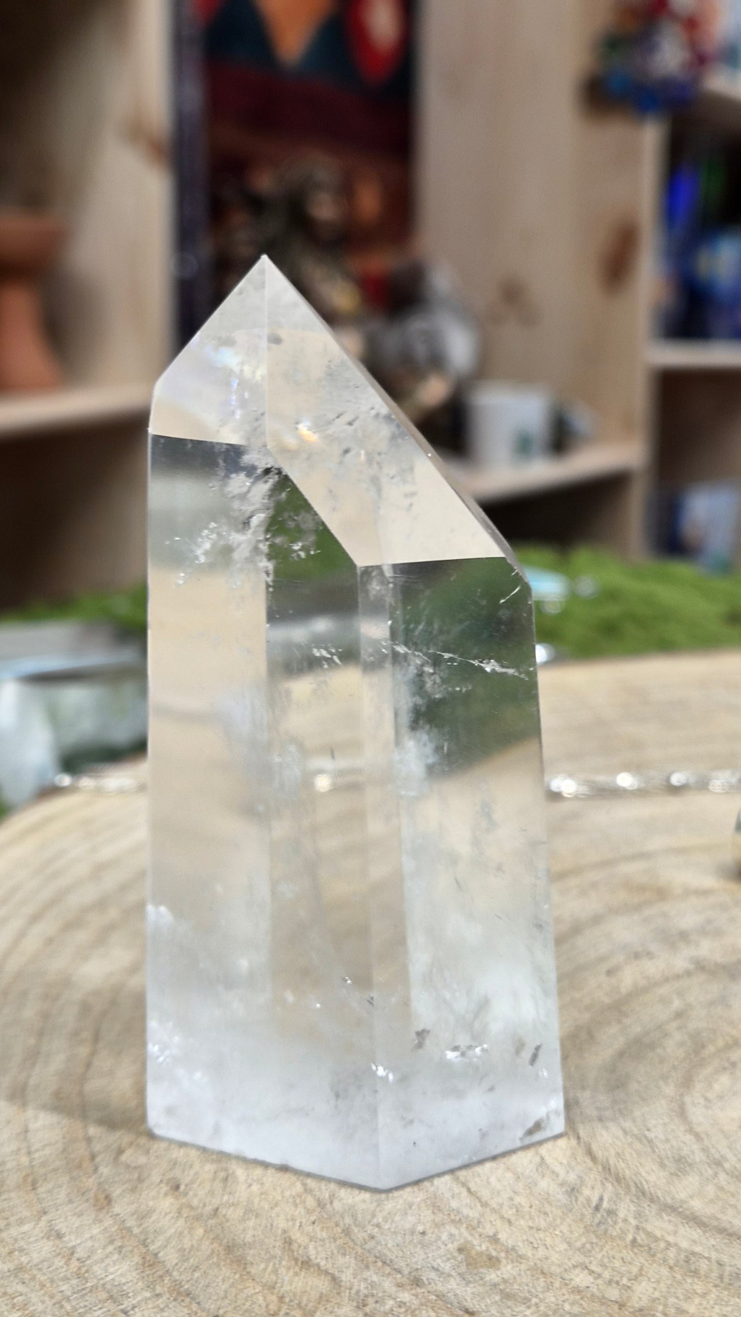 Punta de Cuarzo Transparente — Pieza de Altar