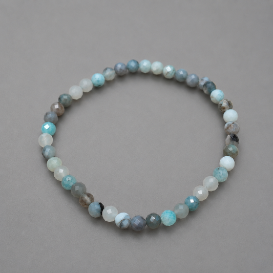 Pulsera Facetada de Esmeralda Verde Natural 4 mm