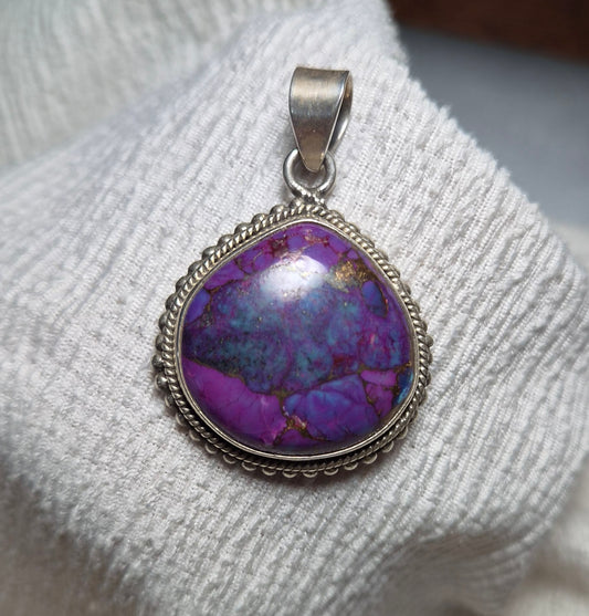 Colgante de turquesa con pirita en plata de ley 925 · protección y fuerza ✨💙