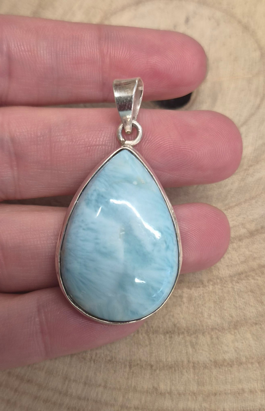 Colgante Larimar Grande · Plata 925